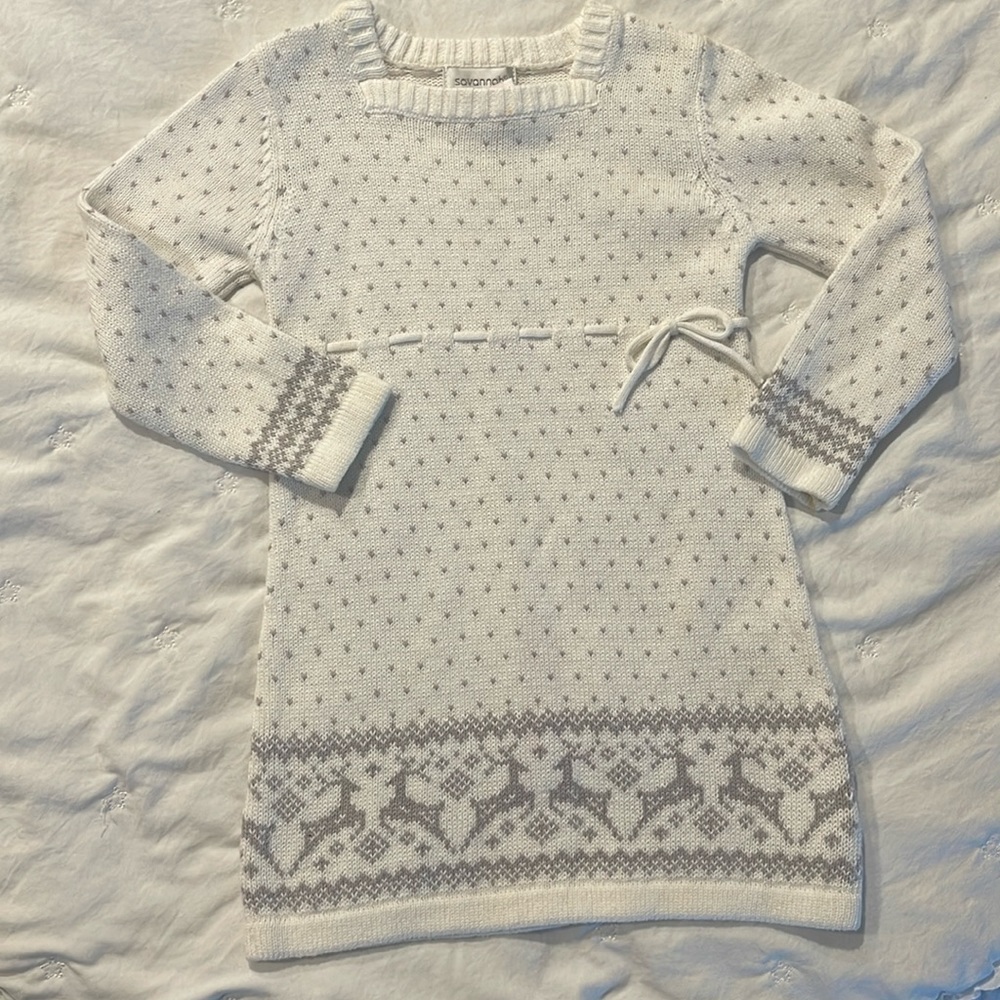 Holiday sweater dress.